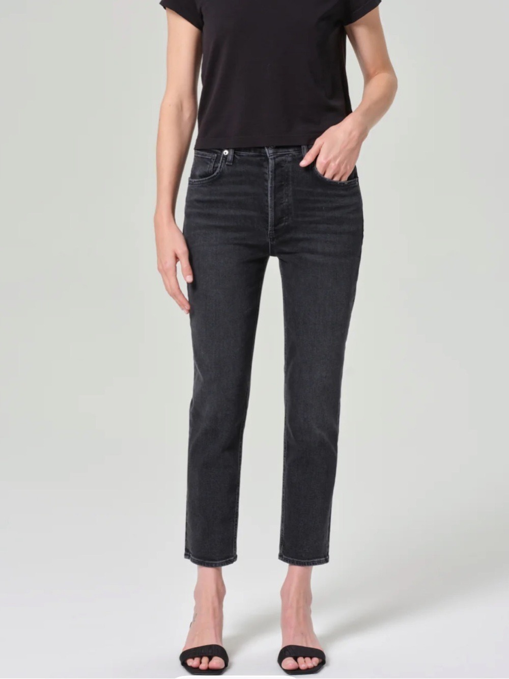 AGOLDE HIGH RISE STRAIGHT JEANS RILEY LONG SIZE 27